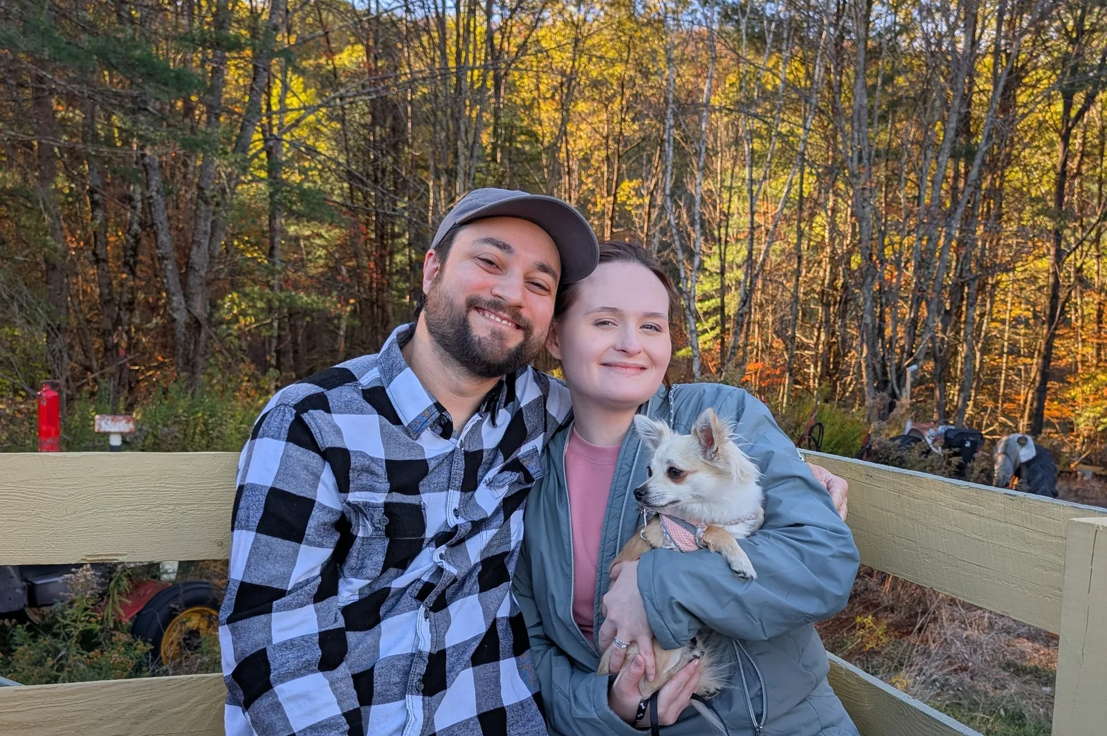 The Zimmerman family outside their studio